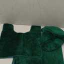 Solid 3pc Bathroom Rug Set Hunter Green - 2 high Pile bathmats, 1 Toilet seat Cover