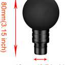 Massage Gun Heads,2 PCS Round-Head Massage Gun Attachments,0.75 Inch Diameter Massage Gun Replaceable Soft Heads,19mm Diameter Muscle Massager Attachments for Back Massager Exchanging