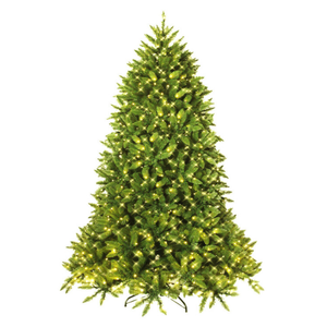 7.5 Feet Artificial Fir Christmas Tree with LED Lights and 1968 Branch Tips