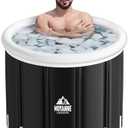 Moyanne Ice Bath Tub, 155 Gallons Inflatable Cold Plunge Tub for Athletes' Recovery - Portable Outdoor Polar Pod Recovery Solution, 39.3'' x 29.5''
