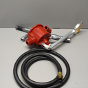 Fill-Rite FR152 Piston Hand Pump with Hose & Nozzle Spout, Red