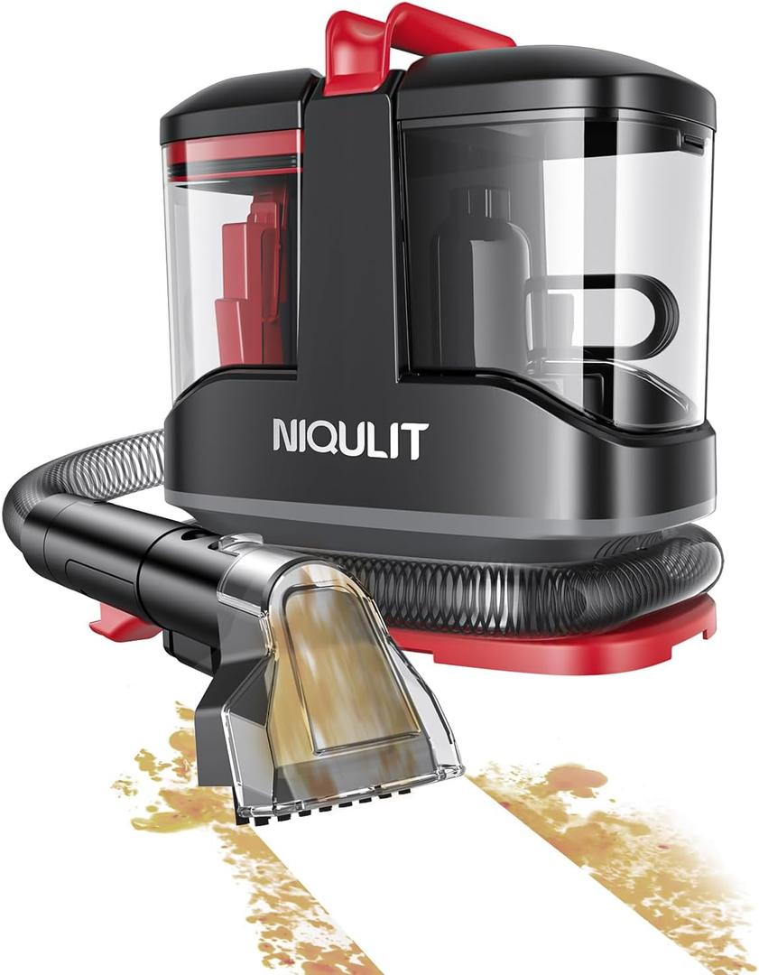 Spot Cleaning Machine with Self-Cleaning System & 2 Brush Heads for Rug, Couch, Car, Pet Stains & Hair