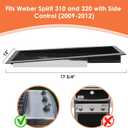 91354 Grease Tray for Weber Spirit 310 and 320 Series Grills with Side Control Panel, Drip Pan Tray for Weber Spirit E-310 E-320 (Made in 2009 and 2012), Grease Tray for Weber 91354 Parts