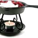 Bright Ideas Wax Melter, Cast Iron Skillet with Warmer and Trivet