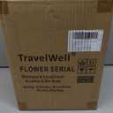 Travel Well Flower Series Individually Wrapped 15ml/0.5 Fl Oz Shampoo + Conditioner + Body Lotion + 21g/0.75 Oz Mini Soap Bars | 240 PIECE | Travel Size Toiletries | Hotel Toiletries Bulk Set