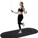 Jump Rope Mat 71"/63"x24" Larger Non-Slip Indoor Outdoor Exercise Fitness Mat, High-Density Workout Shock Absorption for Home Gym Flooring Concrete Jumping Rope