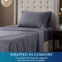 Utopia Bedding Twin Sheet Set, Soft Microfiber 3 Piece Bed Sheets with 15" Deep Pocket - Easy Care Brushed Microfiber (Twin, Extra Light Grey)