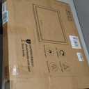 FENNIO 23" x 18" Vanity Mirror with LightsLED Makeup MirrorHollywood Mirror with 3 Color Modes & Adjustable BrightnessVanity Mirror Square White