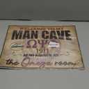 Welcome to My Man Cave 1911 Also Known As The Omega Psi Phi Room Yard Sign Metal Poster Home Living Aluminum Decor Wall Art Poster 12x16 Inch