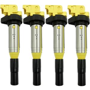 Delphi Type Performance Ignition Coil Packs Set Of 4 Compatible With Mini R55 R57 R56 R60 R58 R61 R59 1.6 N12 N16 BMW 1 2 3 4 5 X1 X3 X4 X5 X6 Z4 2.0 2.0T N43 N46 N20 UF667 12138616153