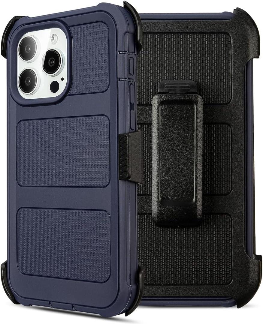 Defender for iPhone 12 Pro Max Case with Clip Holster,Heavy Duty Rugged Full-Body,2 Layers of Sturdy,Anti-Drop Protective,Defender Cover iPhone 12 Pro Max Phone Case