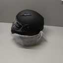 GLX GX11 Compact Motorcycle Helmet - Matte Black, Large - Full Face w/ Tinted Visor, DOT Approved