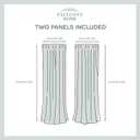 EXCLUSIVE HOME Kochi Light Filtering Linen Blend Grommet Top Curtain Panel Pair, 54"x84", Seafoam