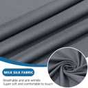 Hyha Milk Silk Couch Cushion Covers, Soft Magic Sofa Covers Washable for Cushion Couch, Stretch Sectional Outdoor Cushion Covers for Patio Furniture with Elastic Bottom (Small, Dark Gray)