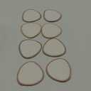 8-Pack Organic Nursing Pads - Washable Breast Pads for Breastfeeding, Nursing Bra Nipple Pads for Breastfeeding, Pumping Bra Reusable Breast Pads, Maternity Breastfeeding Bra Pads (Neutrals, L 4.8")