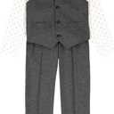 Van Heusen Boys' 4-piece Formal Suit Set, Vest, Pants, Collared Dress Shirt, and Tie Size 5