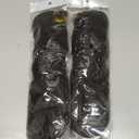 WIPPORYA French Curly Braiding Hair 24 Inch 6 Packs Black Loose Wave Bouncy Crochet Hair Pre Stretched 100g/pack Yaki Curly Braiding Hair for Black Women Hair Extensions (1B)