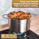 LOLYKITCH Tri-Ply Stainless Steel 5 QT Stock Pot with Lid, Induction Cooking Pot,Soup Pot,Compatible with All Stoves,Oven and Dishwasher safe.
