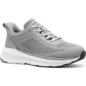 Men's Orthopedic Fashion Sneakers: Comfortable Arch Support Plantar Fasciitis Orthotic Walking Shoes, Casual Work Supportive Sport Athletic Flat Feet Shoes for Foot and Heel Pain Relief (10.5, W2-gray)