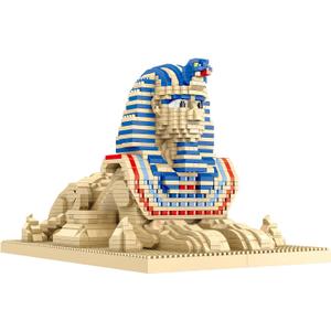 Great Sphinx Egypt Building Blocks Set (2732Pcs) Famous World Architecture Educational Toys Micro Bricks for Kids Adults