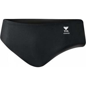 TYR Men's Durafast Elite Racer Brief Swimsuit (36, Black)