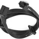 suyitai PCI-E 6 (Pin) 1 to 3 SATA 15Pin Power Supply Cable Replacement for Corsair CX850M CX750M CX600M CX650M (27.55INCH)