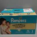 Pampers Swaddlers Diapers, Size 1 (8-14 lbs), 96 Count, Absorbent, Keeps Baby Dry and Comfortable, Skin Safe Disposable Baby Diaper 