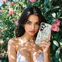 ChiCsFleur for Samsung Galaxy S23 Plus Case, TPU Phone case with Camera Protection for Women Girls Teens - Green Watercolor Botanical Leaf Herb Natural Garden Floral Clear Gift Aesthetic Unique (Verdelle)