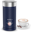 SIMPLETASTE Milk Frother, 4in1 Electric Milk Frother and Steamer, Automatic Warm and Cold Foam Maker and Milk Warmer for Latte, Cappuccinos, Dark Blue