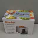 Mecity 2 Slice Toaster Touch Screen 1.5" Wide Slot, Stainless Steel Smart Bread Toaster for Bagel Muffin Waffle Gluten Free Breads, Timer, Defrost, Reheat, 120V 825W