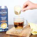 SOWN Organic Oat Creamer Salted Caramel - Barista Oat Milk Non Dairy Coffee Creamer - Plant Based, Dairy-Free, Vegan, Gluten-Free, Non-GMO, Shelf Stable - 32oz (Pack of 6)