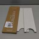 Eormoe Faucet Mat for Kitchen Sink  Diatomite Drying Stone Mat & Sink Protector, Prevent Moisture  Sink Splash Guard Water-Absorbing Stone Tray for Bathroom Counter [Light Grey,23.6" x 3.9"]