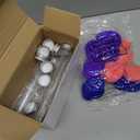 12 Pcs Microphone Candy Tubes Kpop Themed Decor Karaoke Theme Birthday Party 10'' Fake Prop Microphone Plastic Toy for Disco Singer Stage Costume Prop, Candy Not Included (Purple,Pink,Blue)