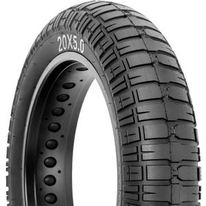 Hycline Ebike Fat Replacement Tire: 20x5.0 Inch Folding Puncture Resistant Fat Tires for Electric Bike, MTB, Heavy Duty, All-Terrain High-Density Tire for Street/ Trail Riding