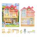 Bluey Mini Home Playset | Compact House Playset with Carry Handle | Three Different Rooms | Kitchen, Bedroom and Bathroom | Includes Figure with 5 Play Pieces