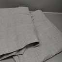 MIULEE Linen Curtains for Bedroom 100% Blackout Thermal Insulated Glacier Gray Grommet Room Darkening Curtains & Drapes for Living Room Nursery 52 x 63 Inch (2 Panels)