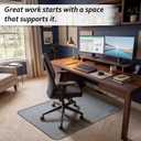 Chair Mat for Carpet, Multi-Surface Grip, Gray, 48" x 36"