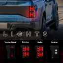Daikokuya Sequential Full Led tail lights Fit for 2015-2020 Ford F150 (Not Fit W/Blind Spot) Starting Animated Rear Light Assembly, Dynamic Turn Signal,Brake Light,Reverse Light Smoked