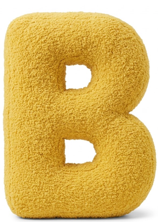 Alphabet Throw Pillow - Luxury Initial Pillow, Decorative Letter Pillow, Letter B | English Pillow for Sofa, Sofa, Living Room, Bed and Everyday Household Supplies