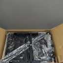 SONGMICS Dresser for Bedroom, Chest of Drawers, Steel, MDF, 4 Non-Woven Fabric Drawers, Storage Organizer Unit, Closet, Entryway, Ink Black and Ebony Black ULGS314B01S