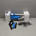 Pool Vacuum for Above Ground Pool with a Telescopic Pole, Rechargeable Cordless Pool Cleaner with 1.5H Fast Charge, 80Mins Runtime, Handheld Pool Vacuum for Above & In-Ground Pools, Spas, Hot Tubs
