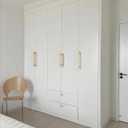 10 Pack 10 Inch(254mm) Kitchen Cabinet Handles Brushed Gold Cabinet Pulls Kitchen Cabinet Hardware Drawer Pulls for Cupboard Wardrobe