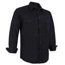 Coevals Club Mens Pearl Snap Solid Western Cowboy Button Up Dress Long Sleeve Work Shirts Black, XL