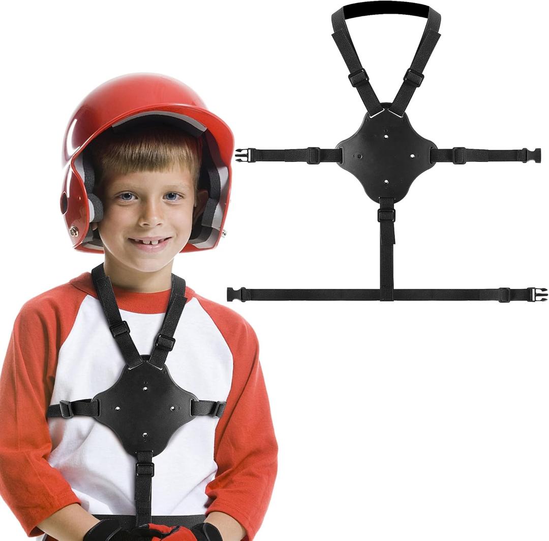 Baseball Chest Protector Youth-Heart Sternum Guard with with Elastic Strap Buckle-Portable Softball Chest Protector for Football Heart Protection (1 Pcs)