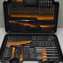 EnerTwist Drill Bit Set, 246-Pieces Drill Bits and Driver Set for Wood Metal Cement Drilling and Screw Driving, Full Combo Kit Assorted in Plastic Carrying Case, ET-DBA-246