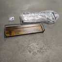 Meangood Floating Shelves Wall Mounted Set of 2, Rustic Wood Wall Storage Shelves for Bedroom,Living Room,Bathroom, Kitchen Torched Wood