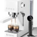 AMZCHEF Espresso Machine 20 Bar, Compact Espresso Maker with Steam Milk Frother, Coffee Maker with 50oz Removable Water Tank for Home, Coffee Machine for Cappuccino, Latte, Americano, 1350W