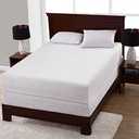 All-in-One Mattress Protector, Zippered Encasement, Water & Stain Resistant, Triple Seal Protection, Full, White