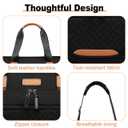 FHELAD Diaper Tote Bag, 4 in 1 Crossbody Diaper Bag with 16" Laptop Compartment, Black