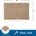 PURRUGS Machine Washable Kitchen Rug 32" x 48", Non-Slip/Skid Kitchen Runner Rugs & Floor Mats, Super Absorbent Soft Area Rugs for Sink, Kitchen & Laundry, Rolled Packaging, Beige